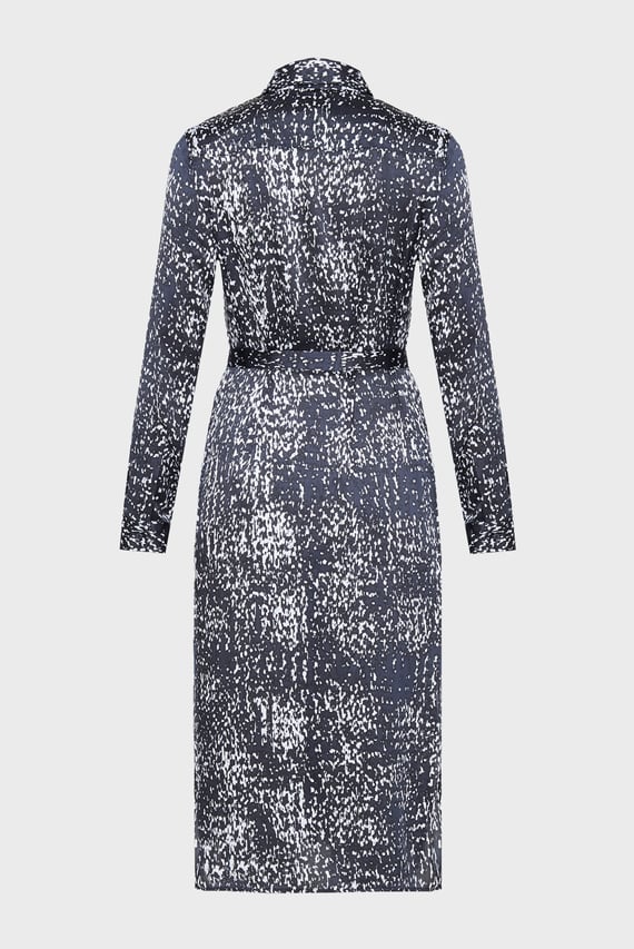 Платье/Printed Textured Satin LS Shirtd