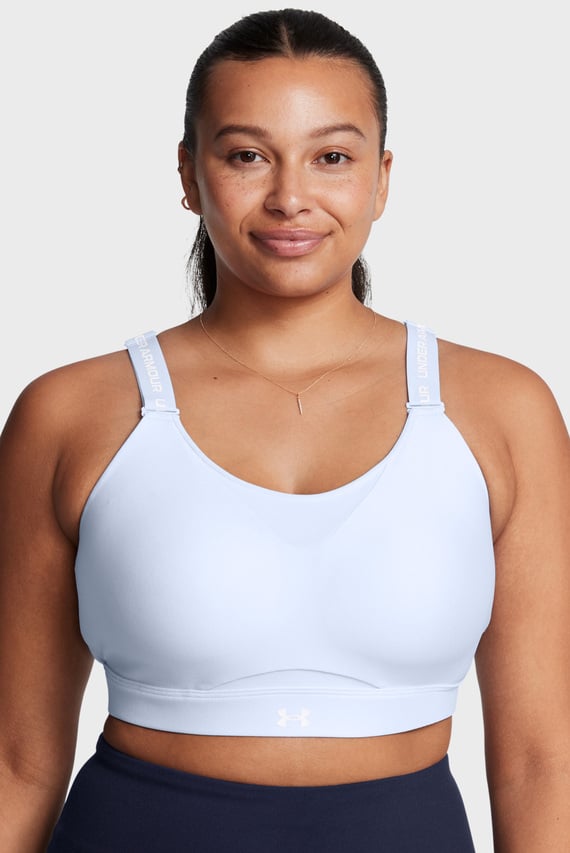 Женский голубой топ UA Infinity High 2.0 Bra
