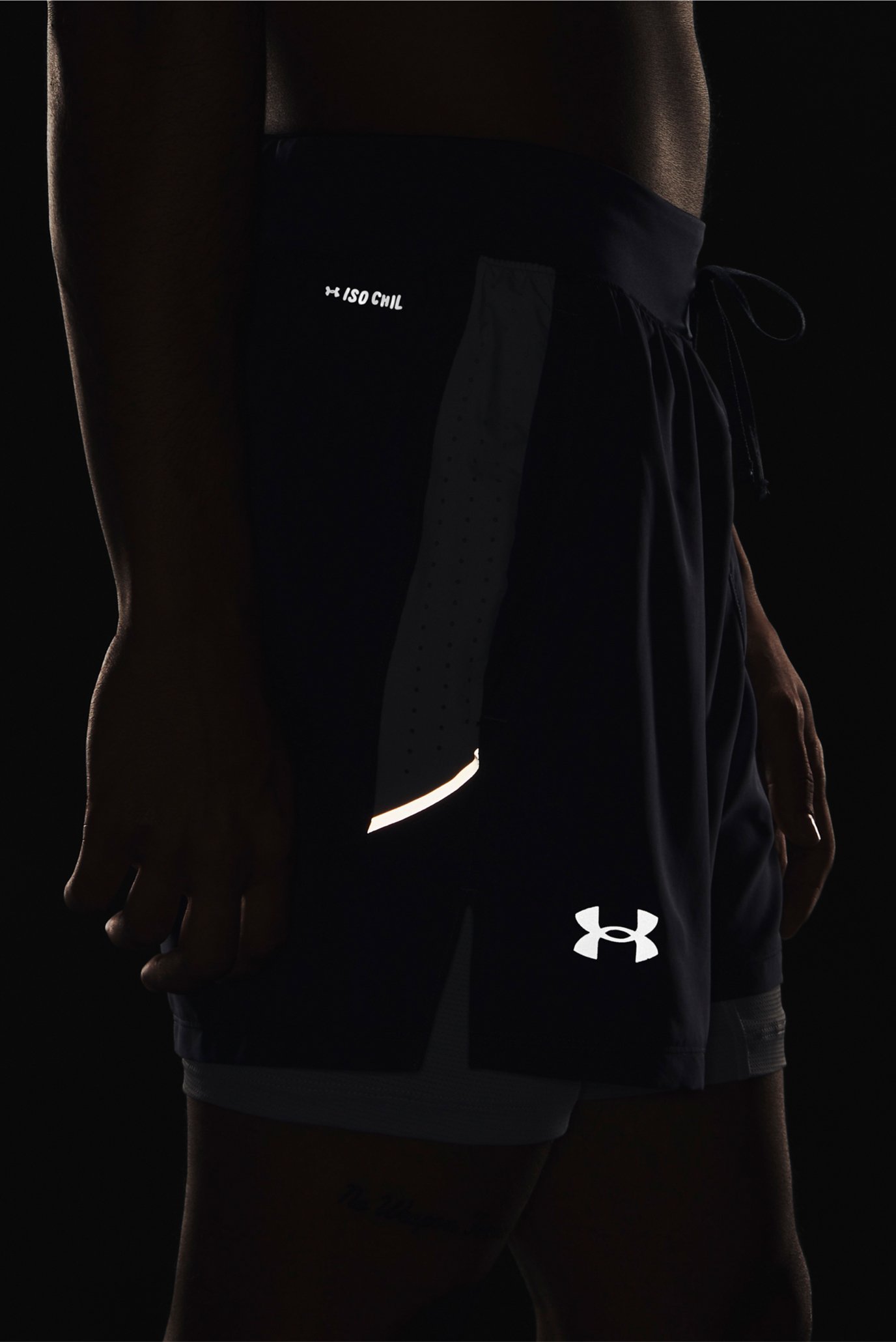 Мужские серые шорты LAUNCH ELITE 2in1 5'' SHORT 12