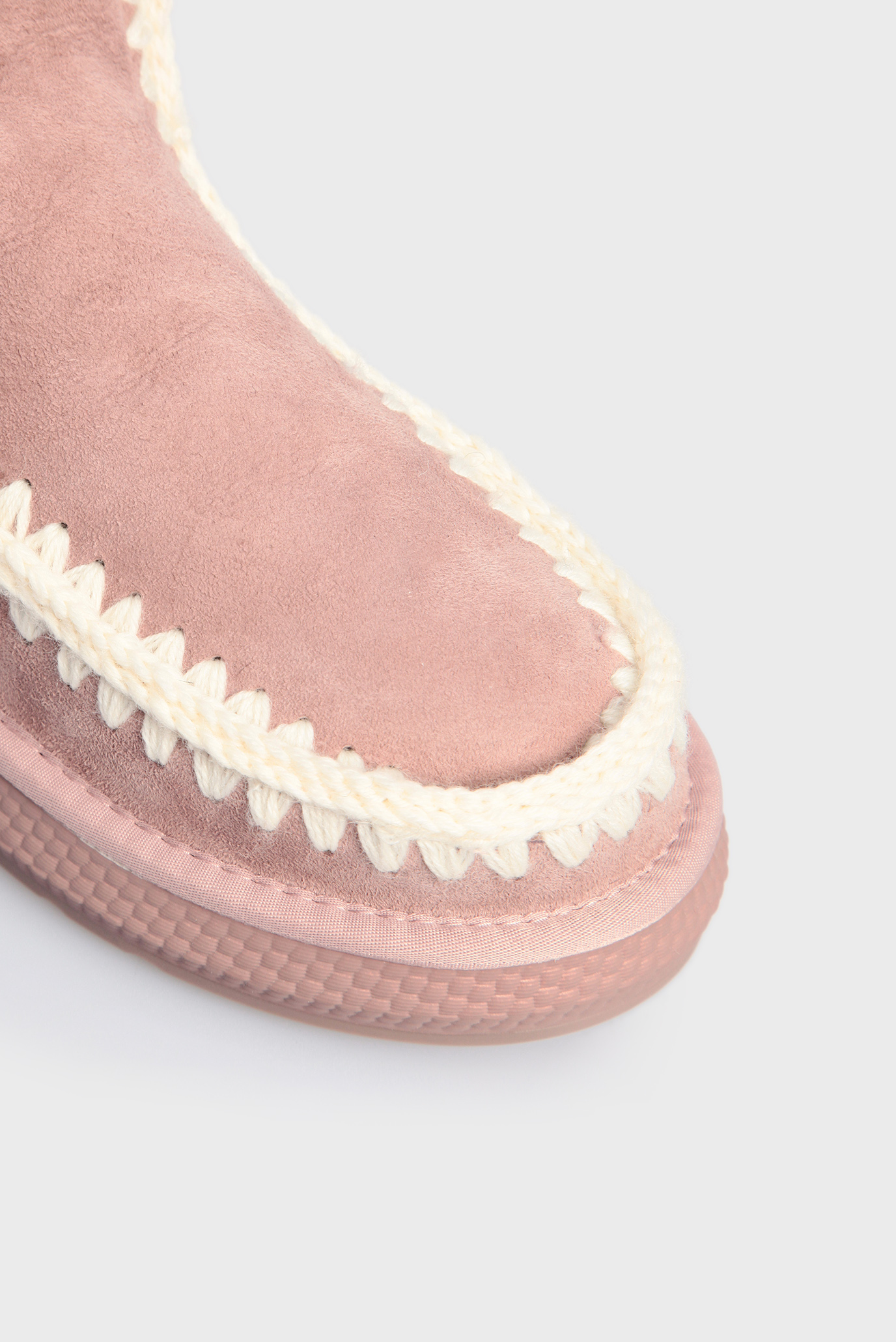 Женские розовые замшевые угги 10