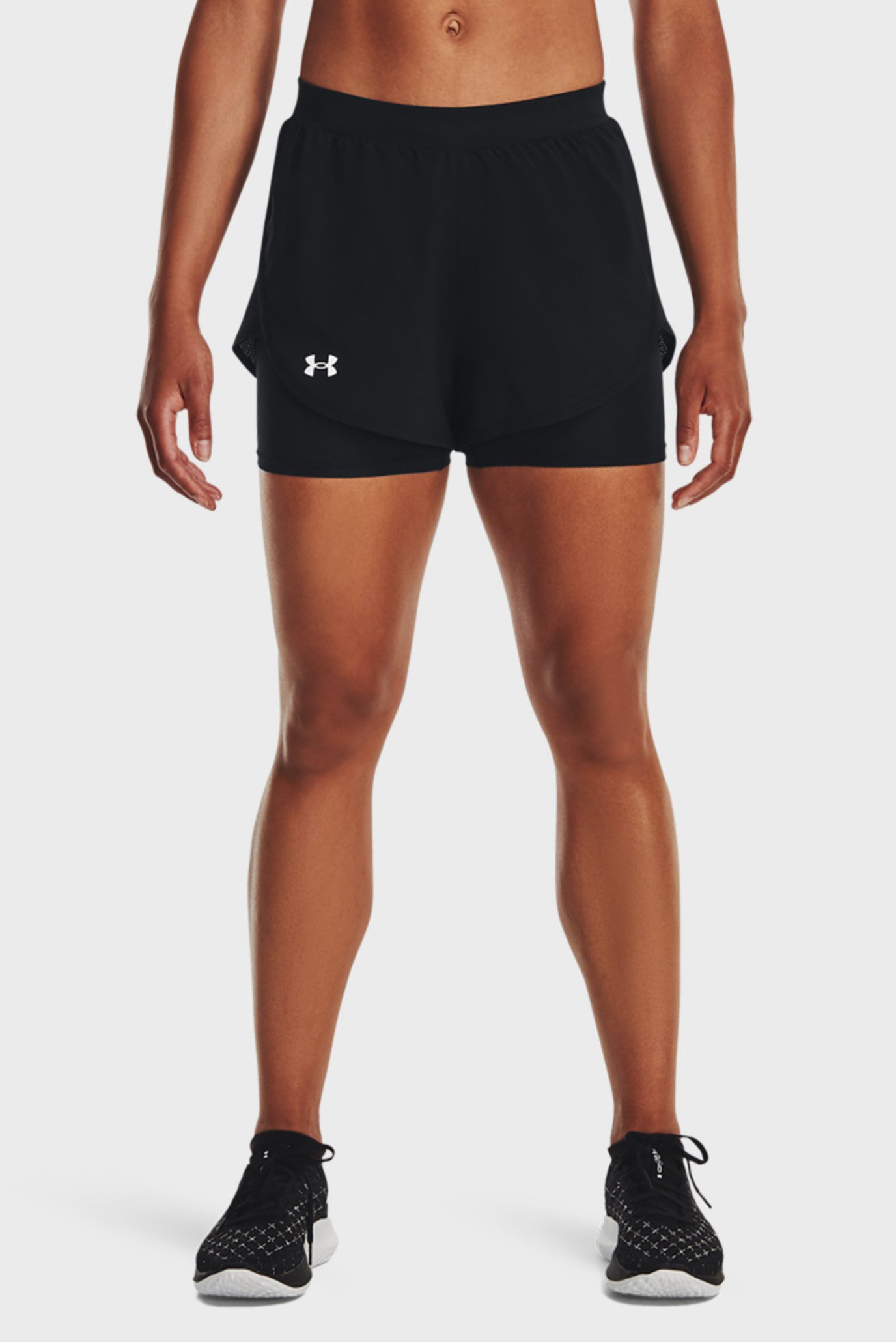 Женские черные шорты UA Fly By Elite 2-in-1 Short 9