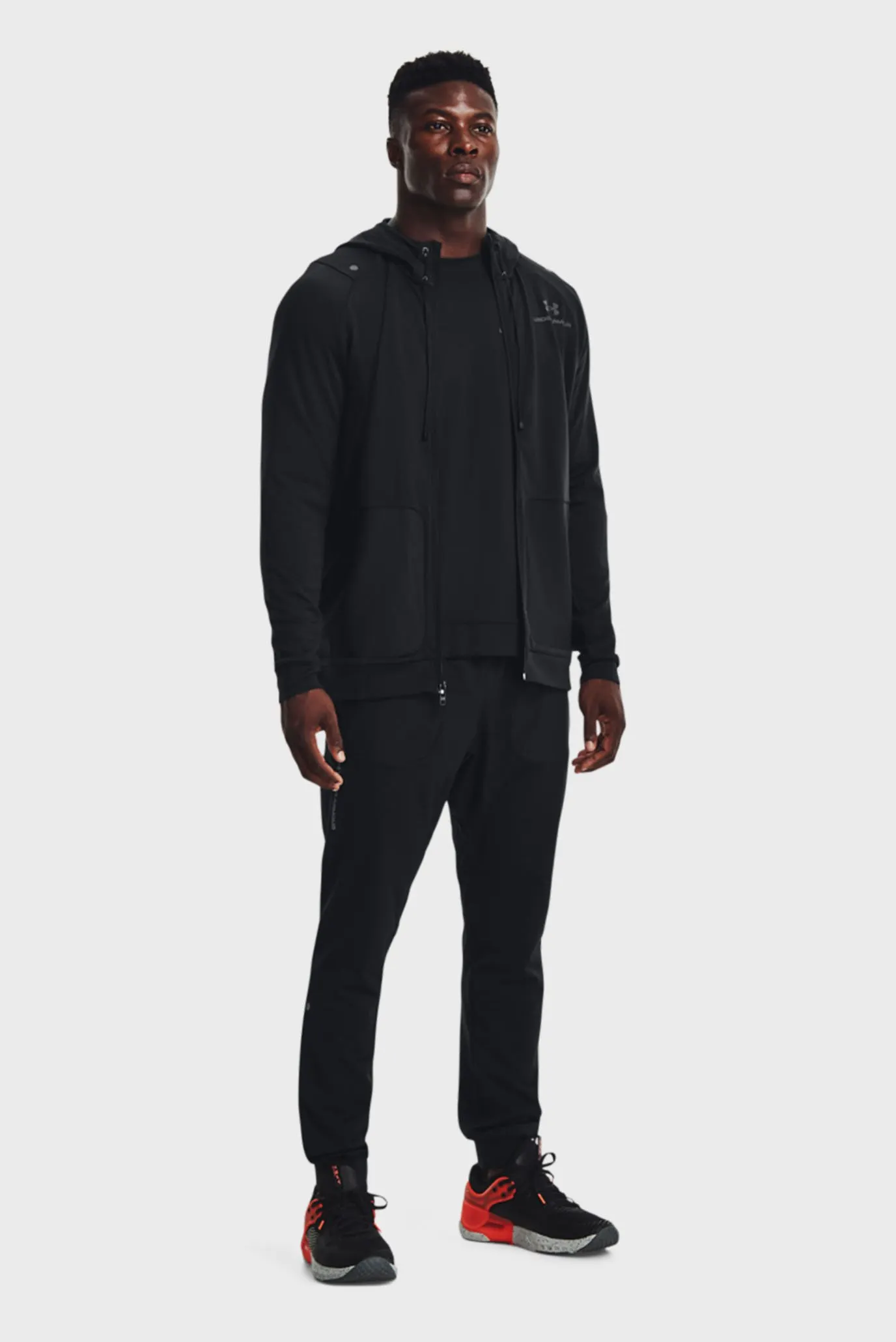 Мужские черные спортивные брюки UA RUSH ™ All Purpose Pants 9