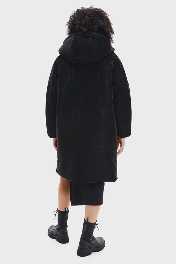 Куртка демисезонная FAUX SUEDE OVERSIZED PUFFER