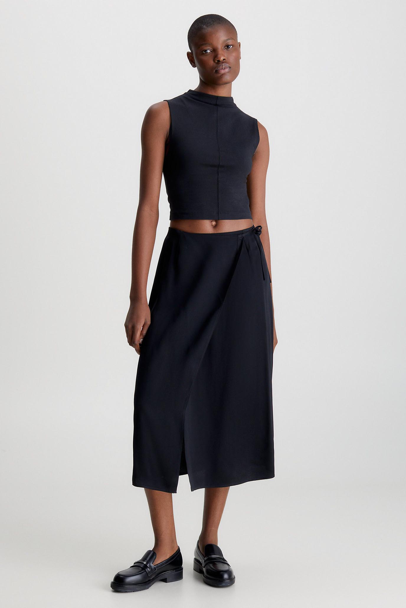 Юбка SHINE VISCOSE WRAP SKIRT 3