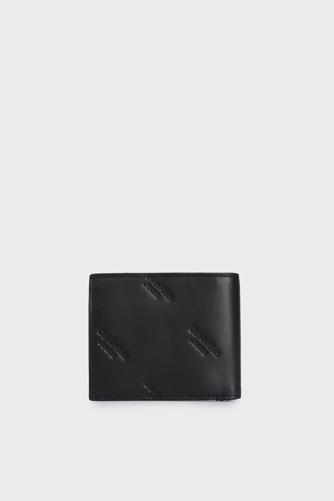 Мужской черный кожаный кошелек LOGO PRINT BIFOLD W  COIN 4