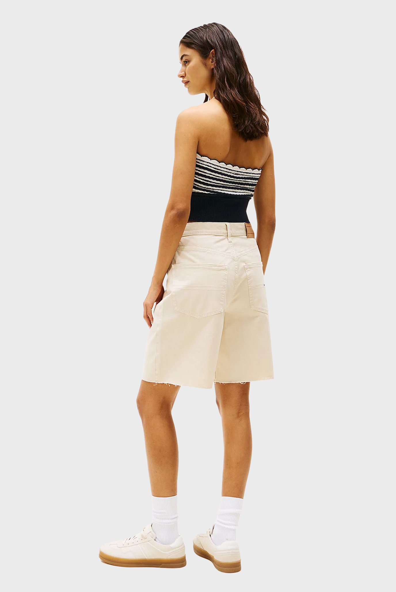 Женские бежевые джинсовые шорты GMD BERMUDA SHORT 3