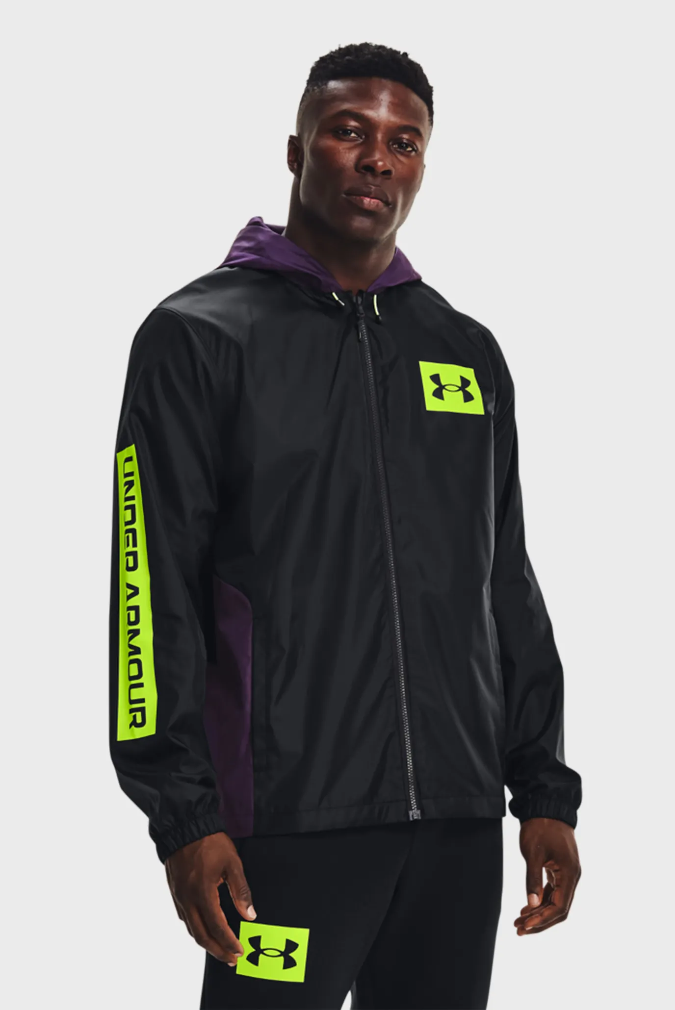 Мужская черная ветровка UA SUMMIT WIND JACKET 7