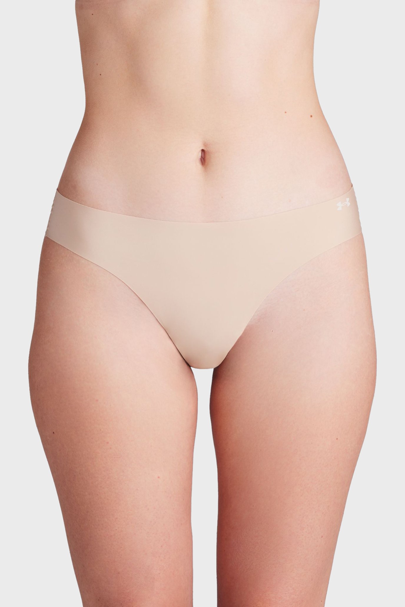 Женские бежевые трусики (3 шт) Underwear Thong UA PURE STRETCH NO SHOW THONG -SOLID 3PKUnder Armour Женские бежевые трусики (3 шт) Underwear Thong UA PURE STRETCH NO SHOW THONG -SOLID 3PK 2