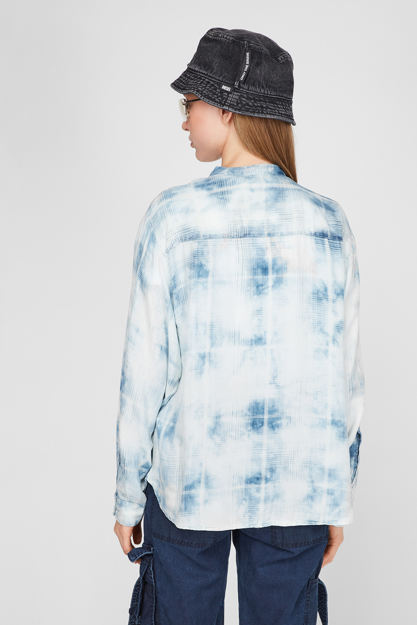 Женская голубая рубашка C-OVER 4