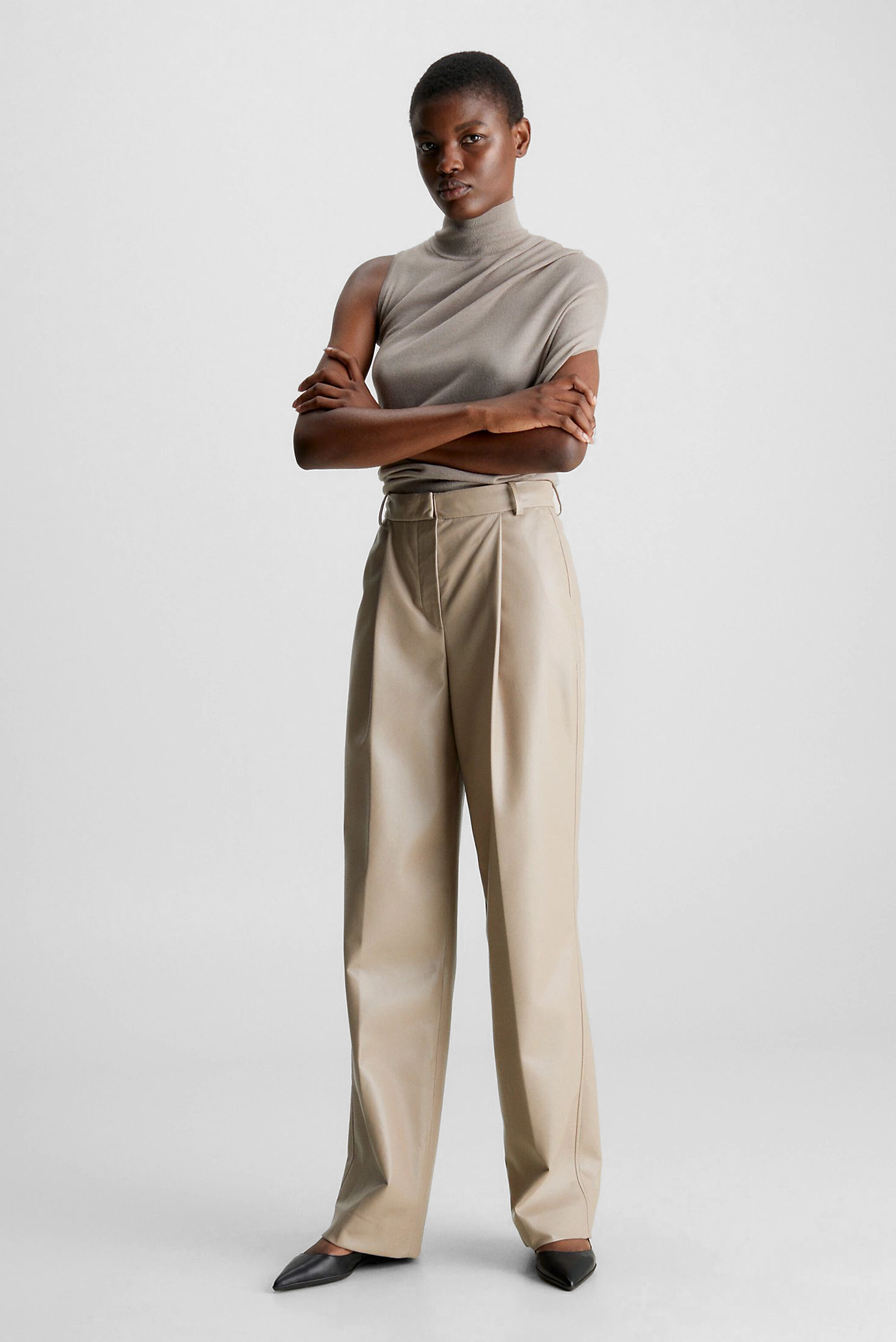 Штаны RE-GEN LEATHER STRAIGHT PANTS 2