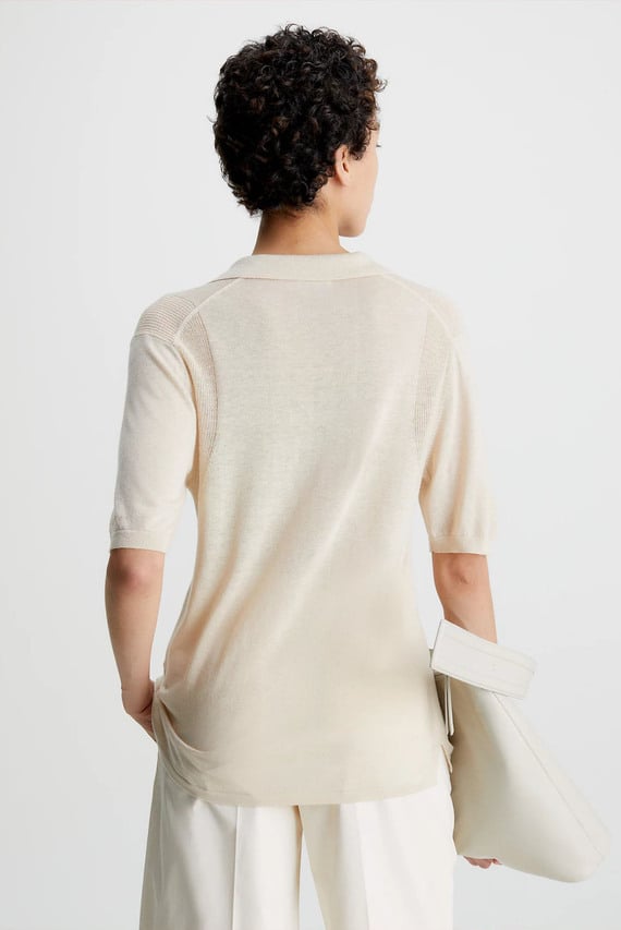 Футболка LYOCELL BLEND POLO SWEATER SS