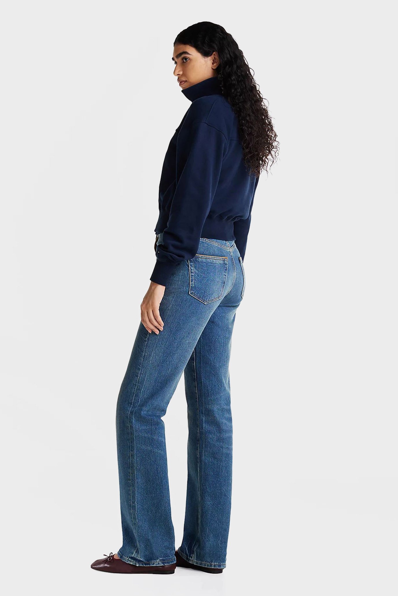 Женская темно-синяя спортивная кофта GOLD BTN POLOTommy Hilfiger Женская темно-синяя спортивная кофта GOLD BTN POLO 3