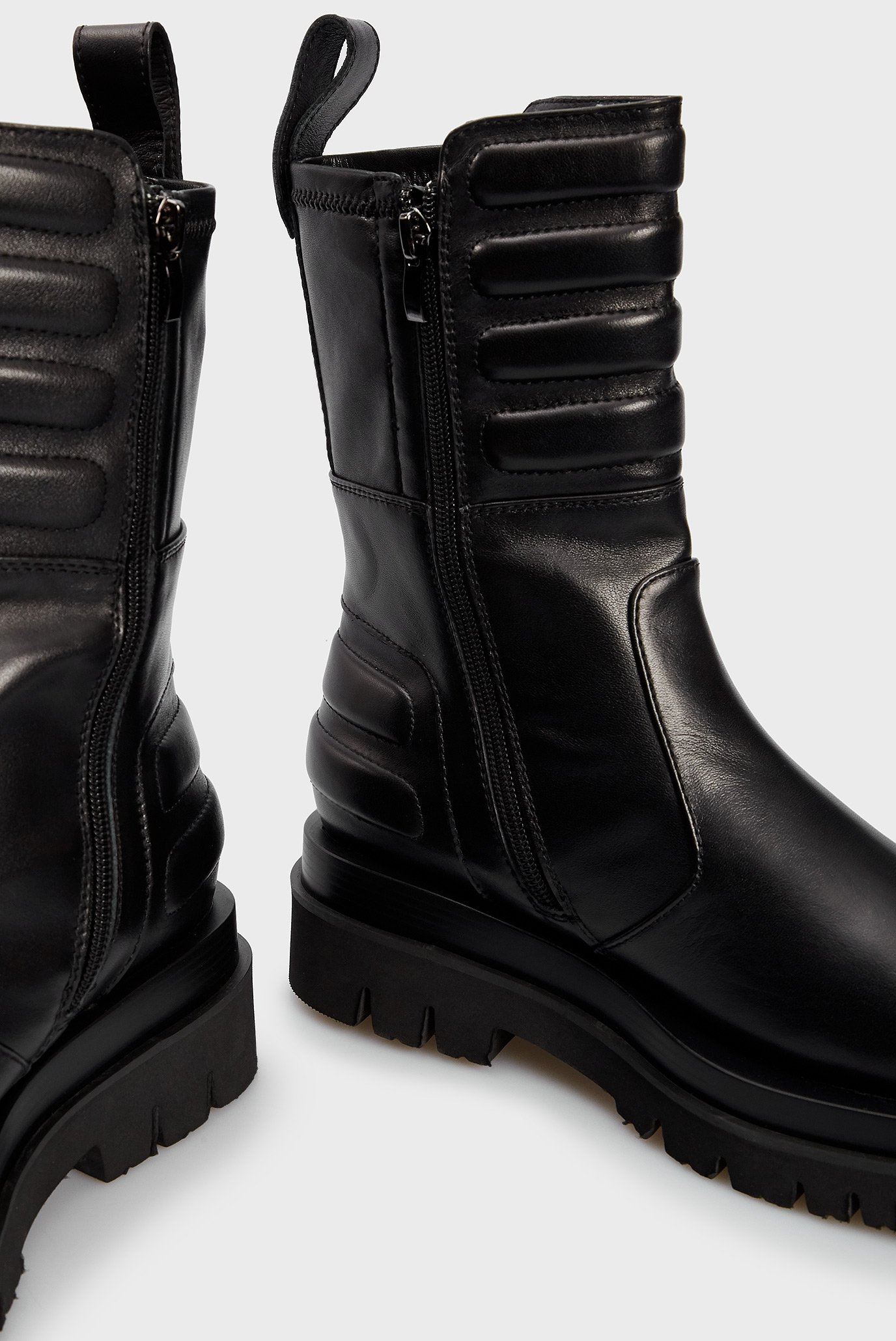 Женские черные кожаные ботинки Teresinha 2