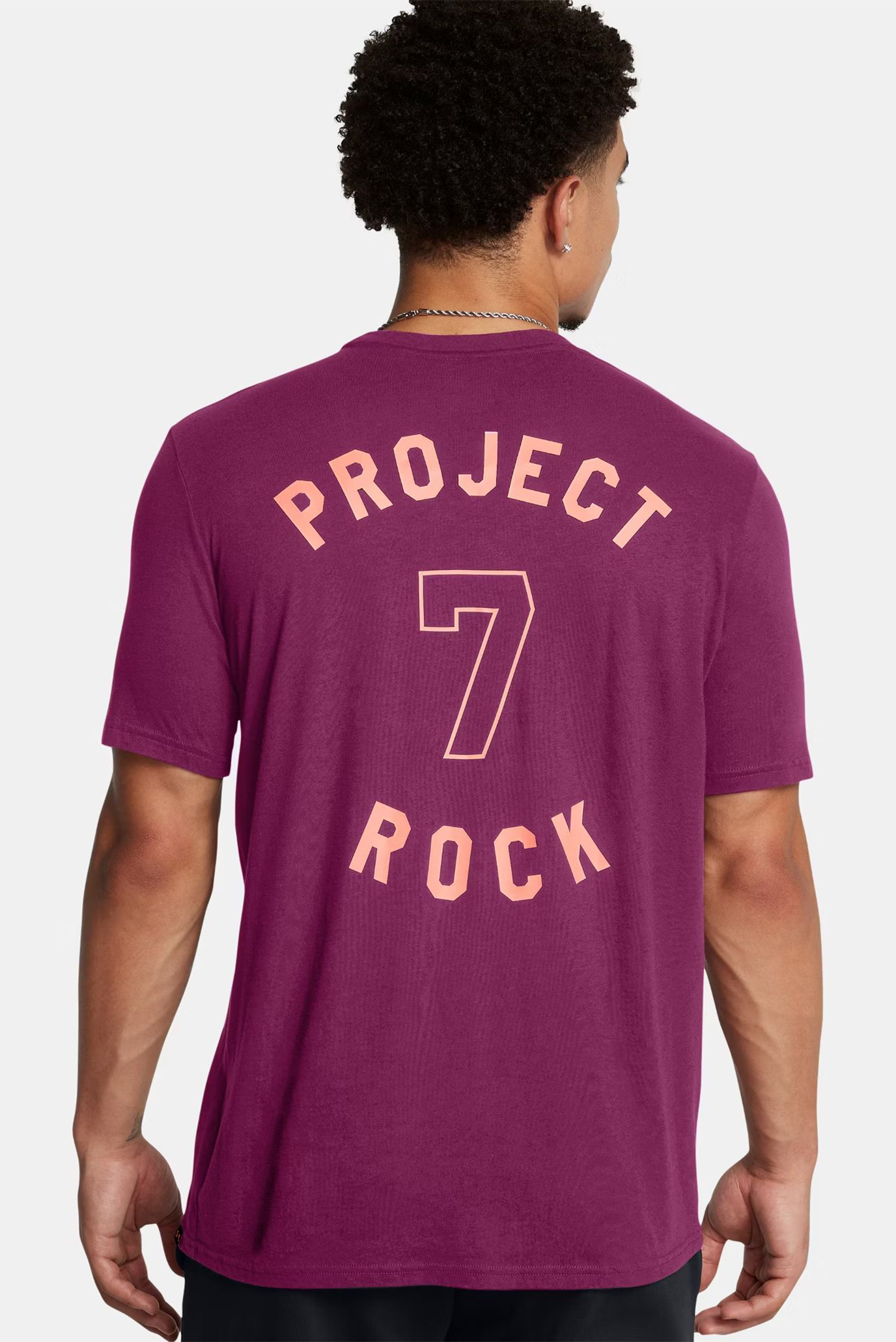 Мужская фиолетовая футболка UA Pjt Rck 7 SS 2
