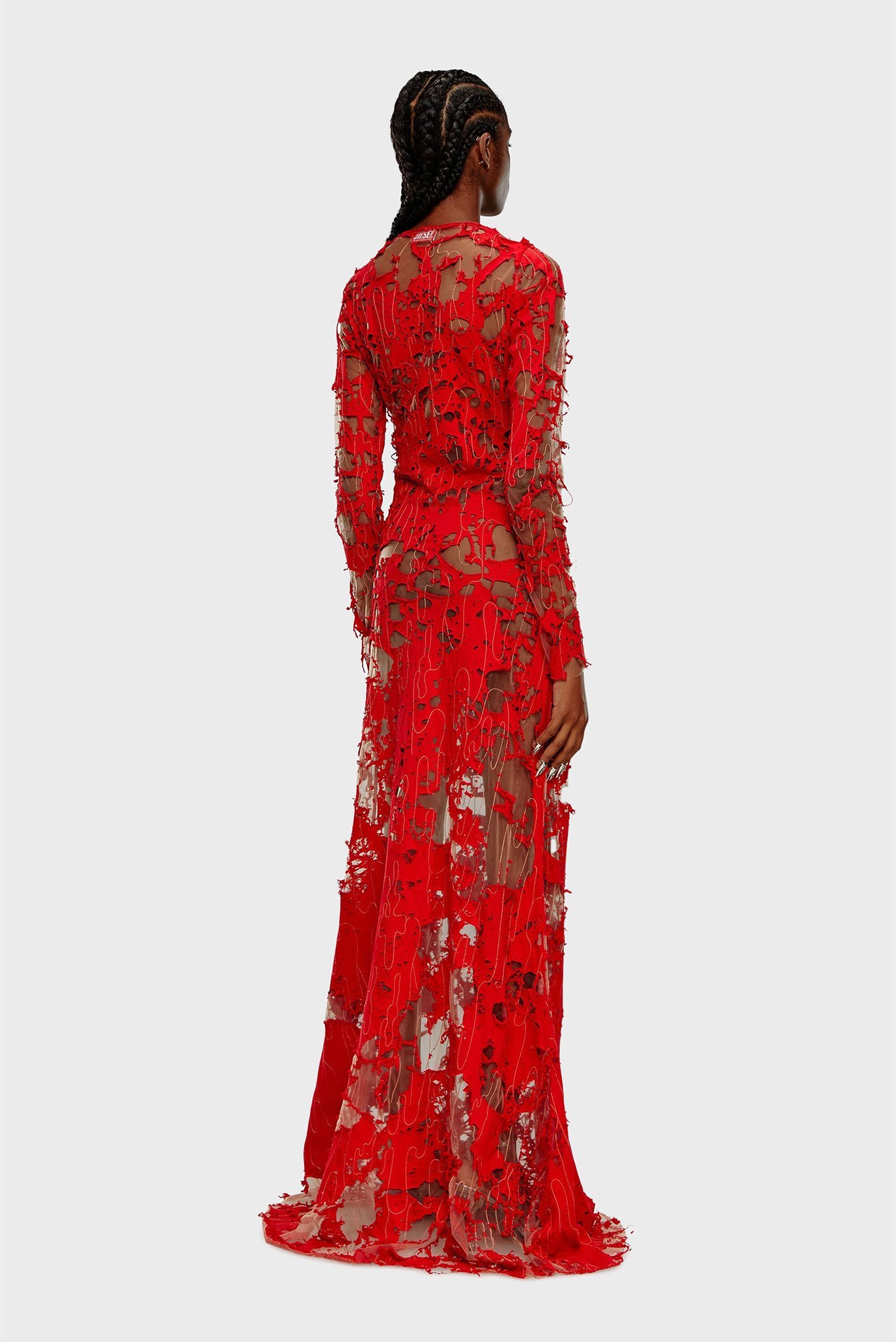 Женское красное платье D-LEA 2