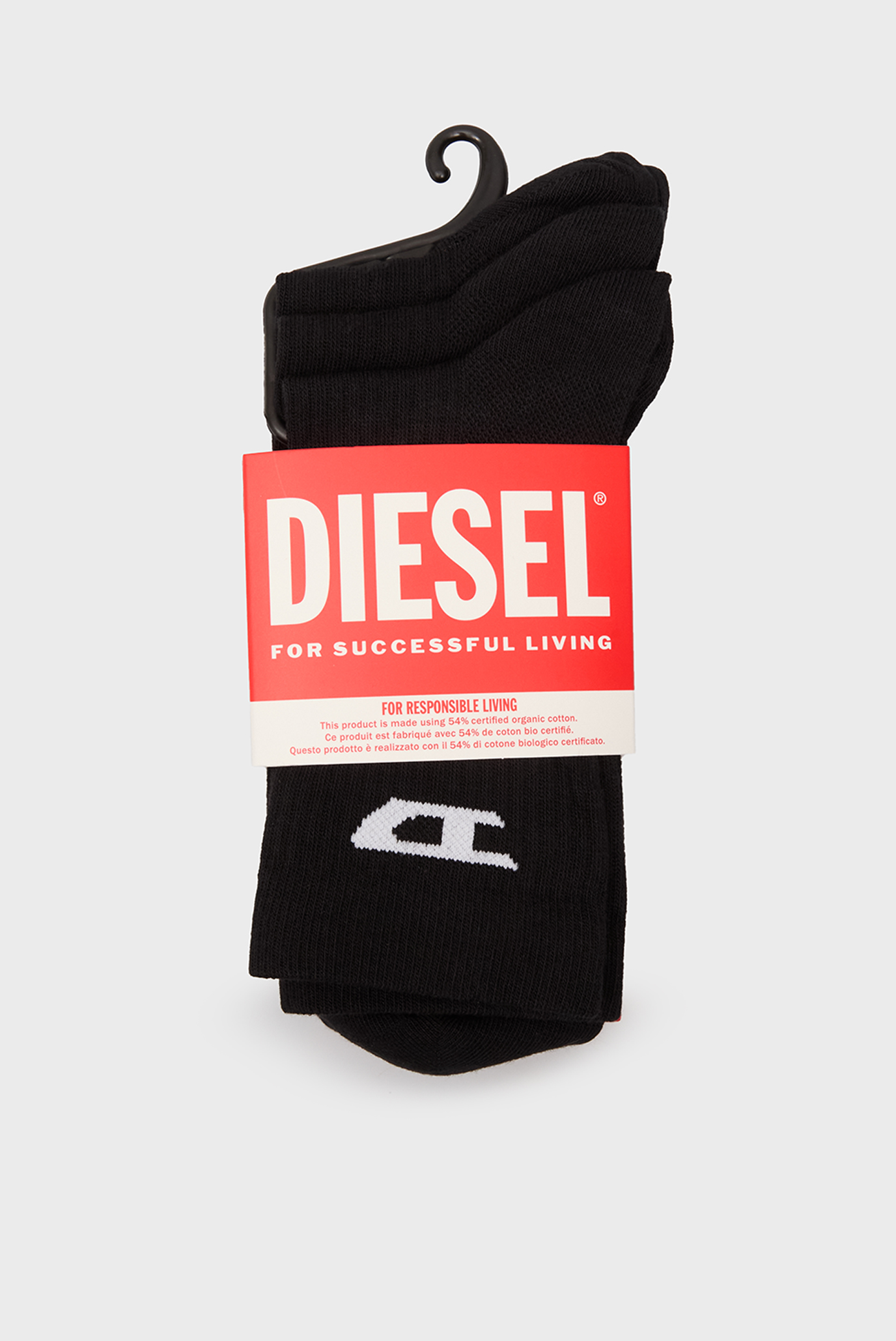 Мужские черные носки (3 пары) SKM-D-TENNIS 3