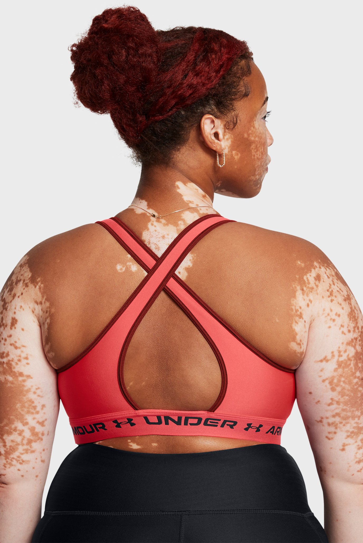 Женский красный топ Crossback Mid Bra 4