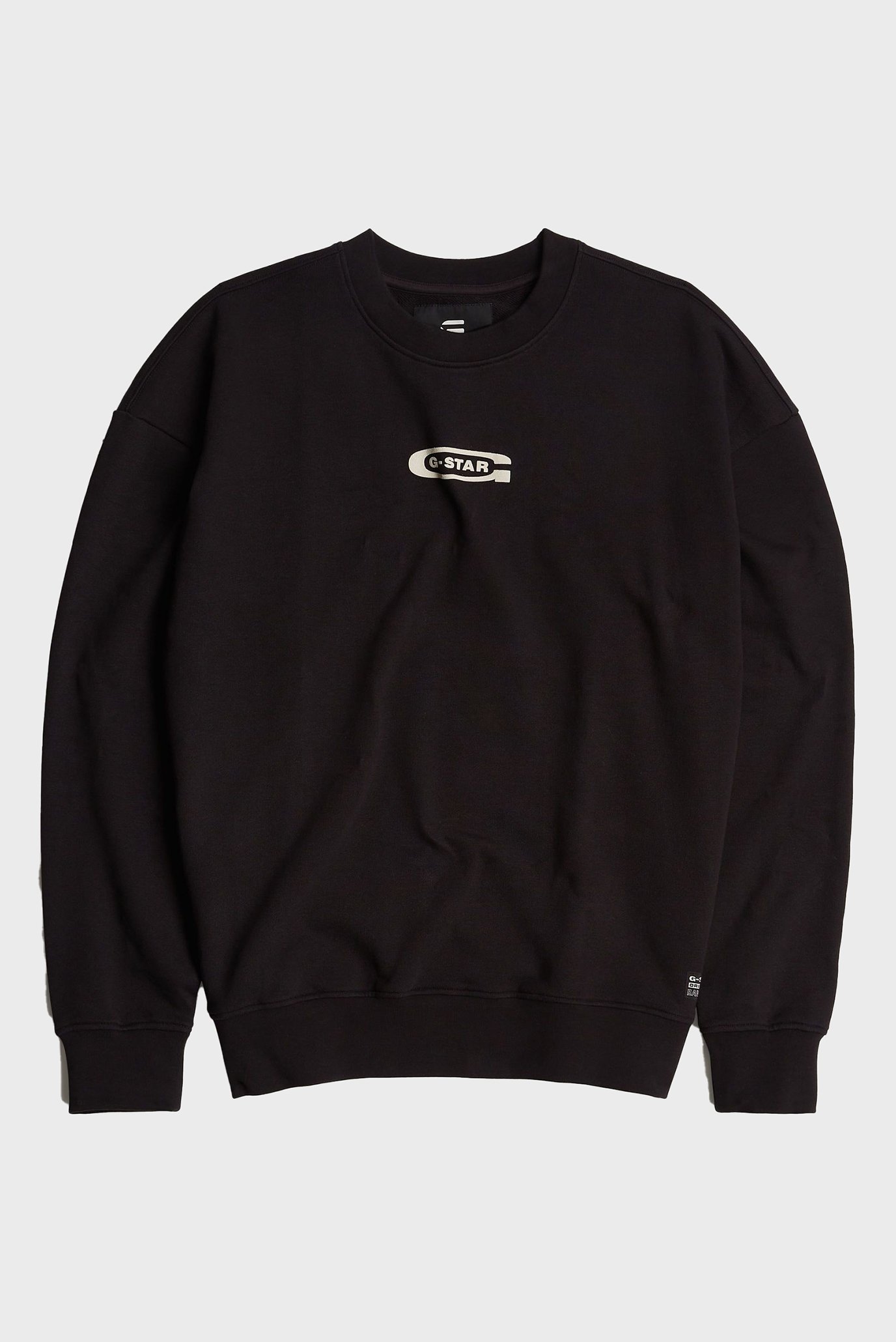 Мужской черный свитшот Photo back print loose 7