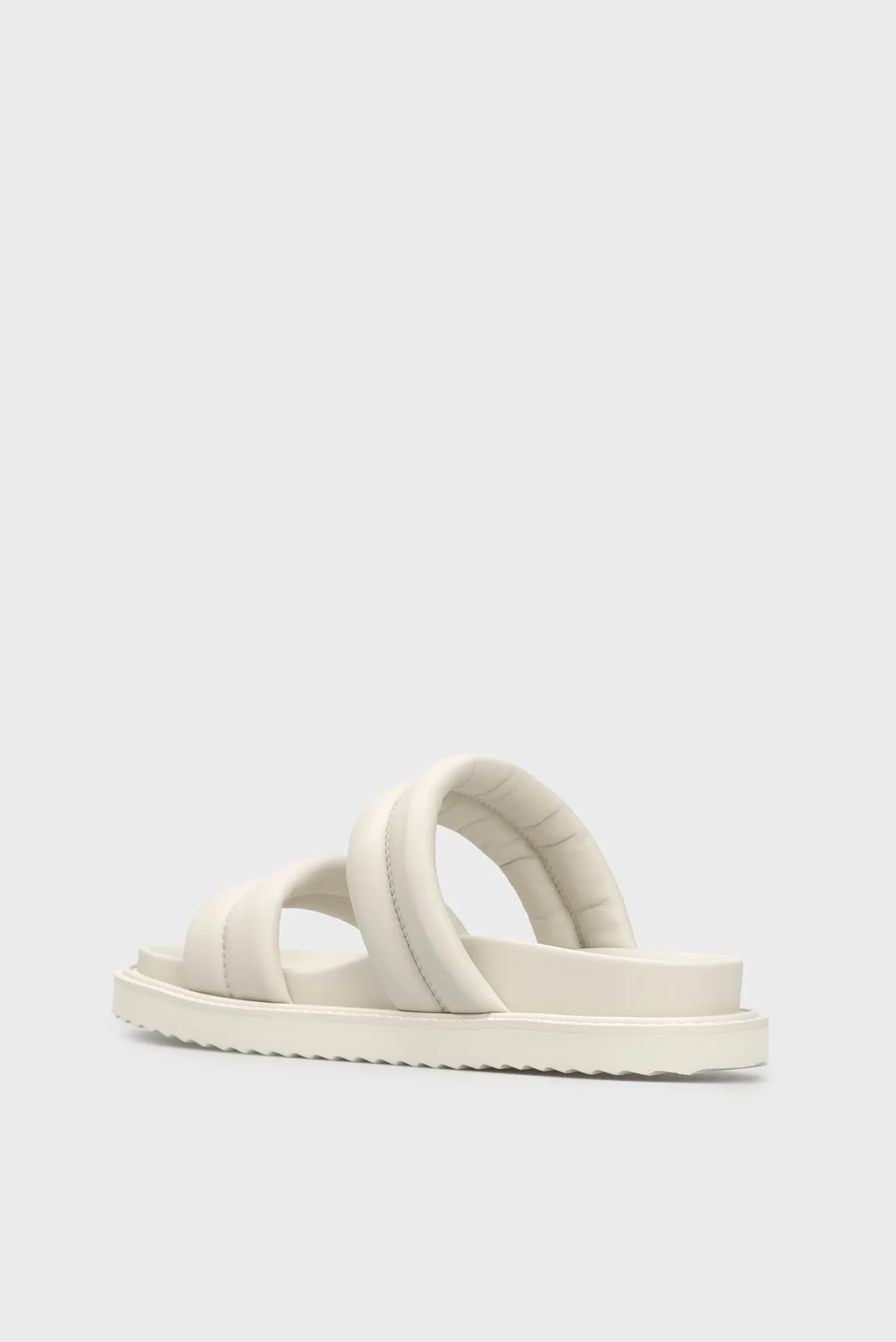 Женские белые кожаные слайдеры Toscana 10