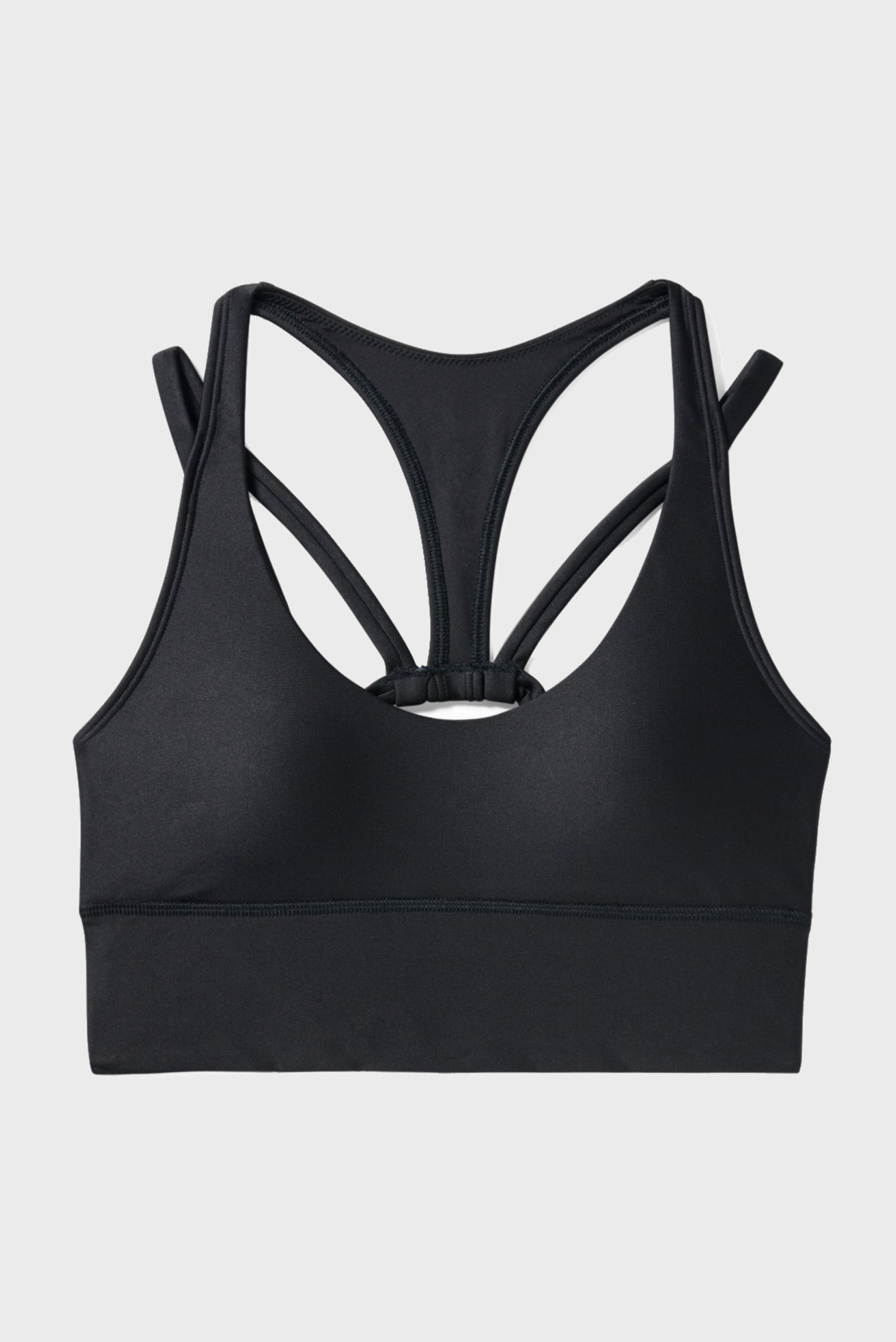 Женский черный топ Longline Sport Bralette 3