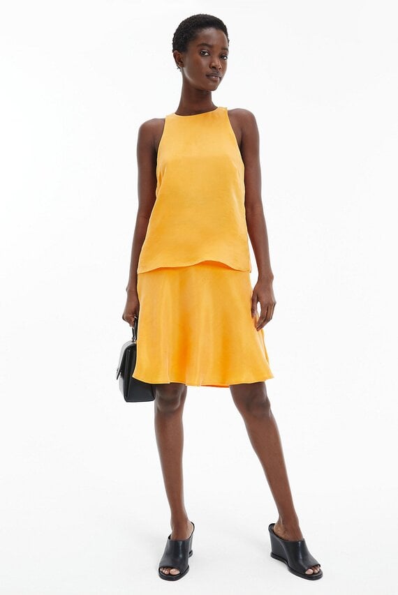 Женский желтый топ SHINE Calvin Klein