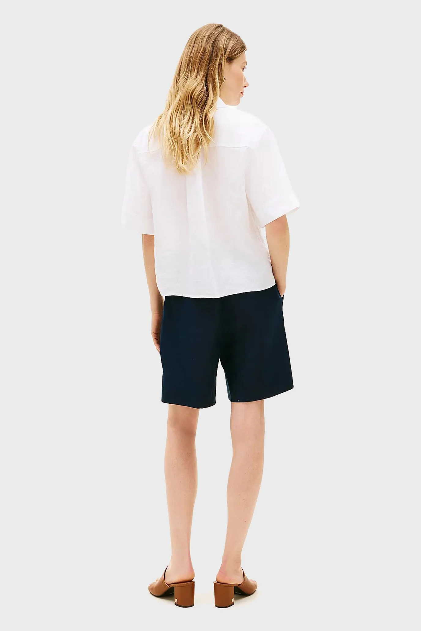 Рубашка с коротким рукавом ESS LINEN SS SHIRT 3