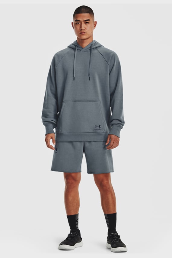 Мужское серое худи UA Heavyweight Terry Hoodie