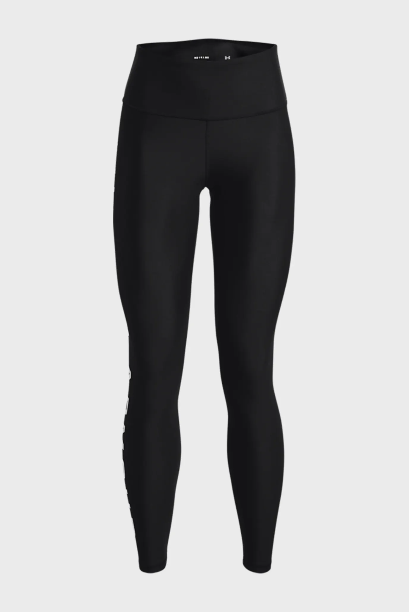 Женские черные тайтсы UA HG Armour Branded Leg-BLK 12