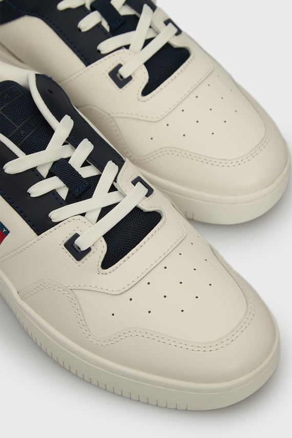 Мужские белые кожаные сникерсы (NEW) TJM RETRO BASKET ESS