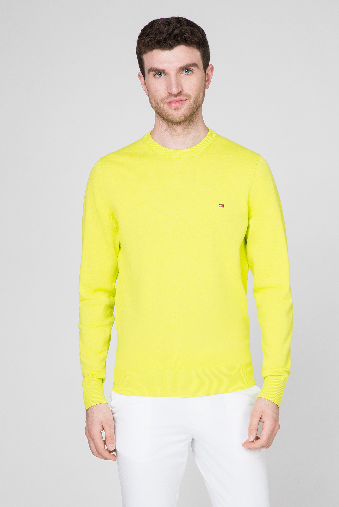 Мужской желтый джемпер TH FLEX CREW NECK 6