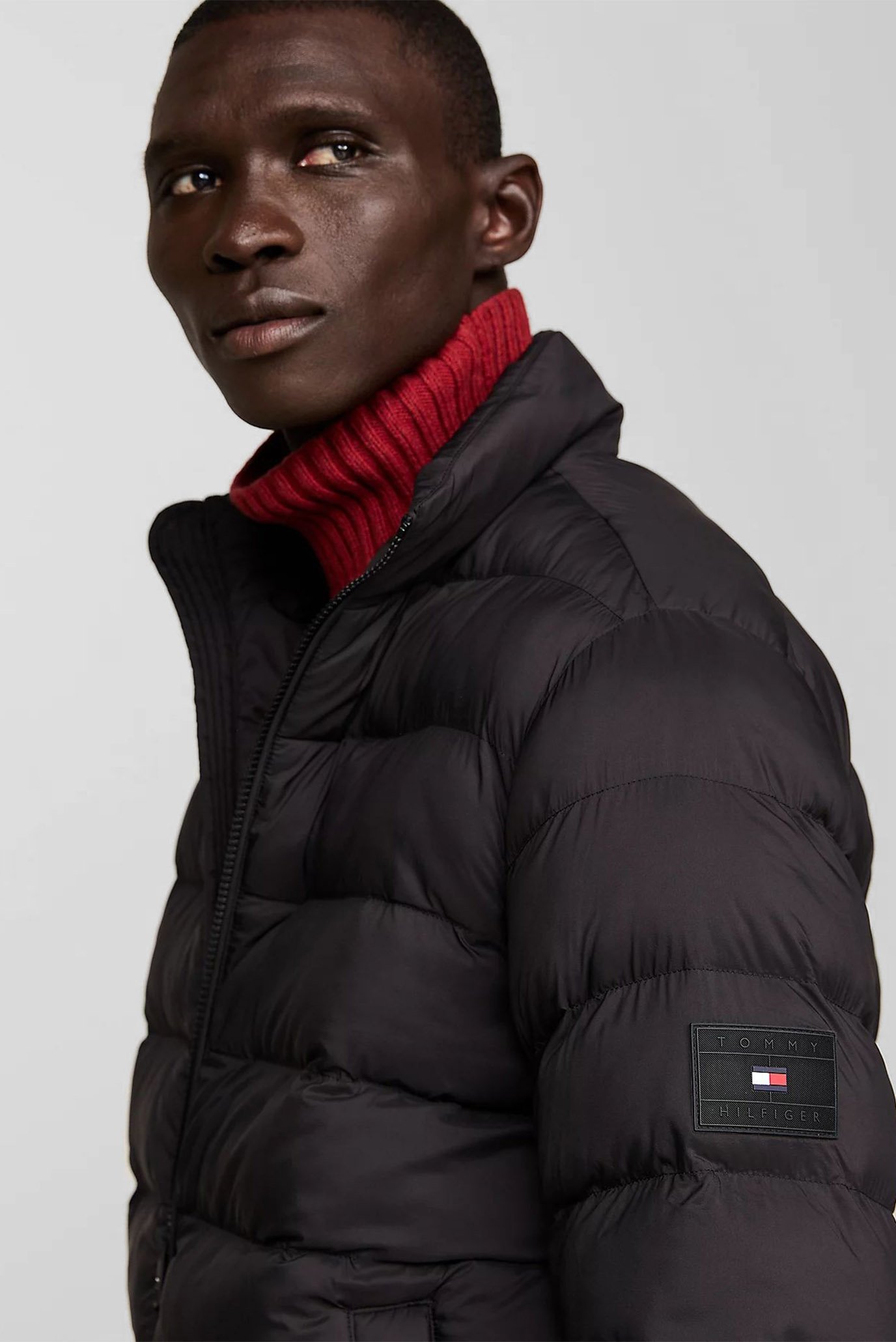 Мужская черная куртка MID WEIGHT STAND COLLAR JACKET 4