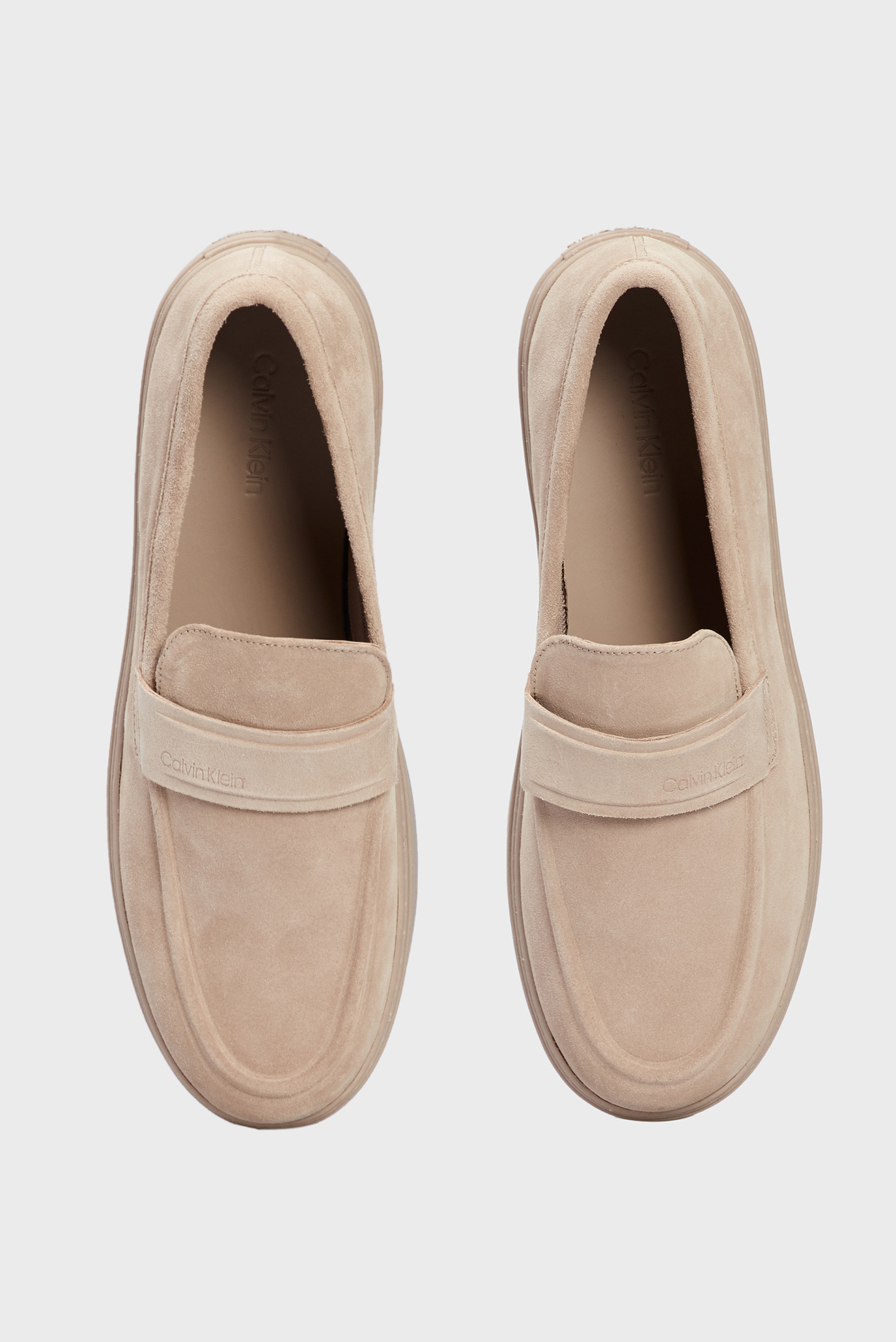 Мужские бежевые замшевые лоферы LOW TOP MOC HYBRID SUE 8