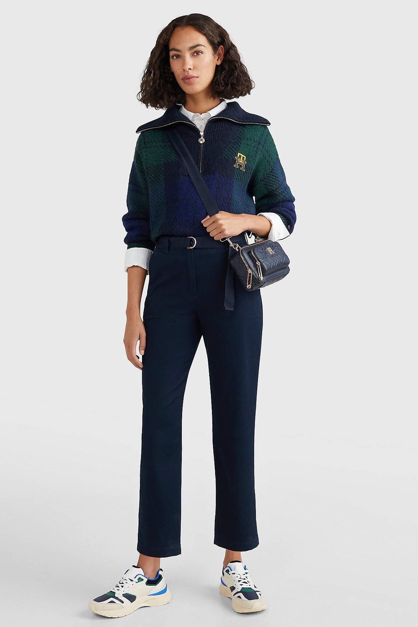 Женские темно-синие брюки 2