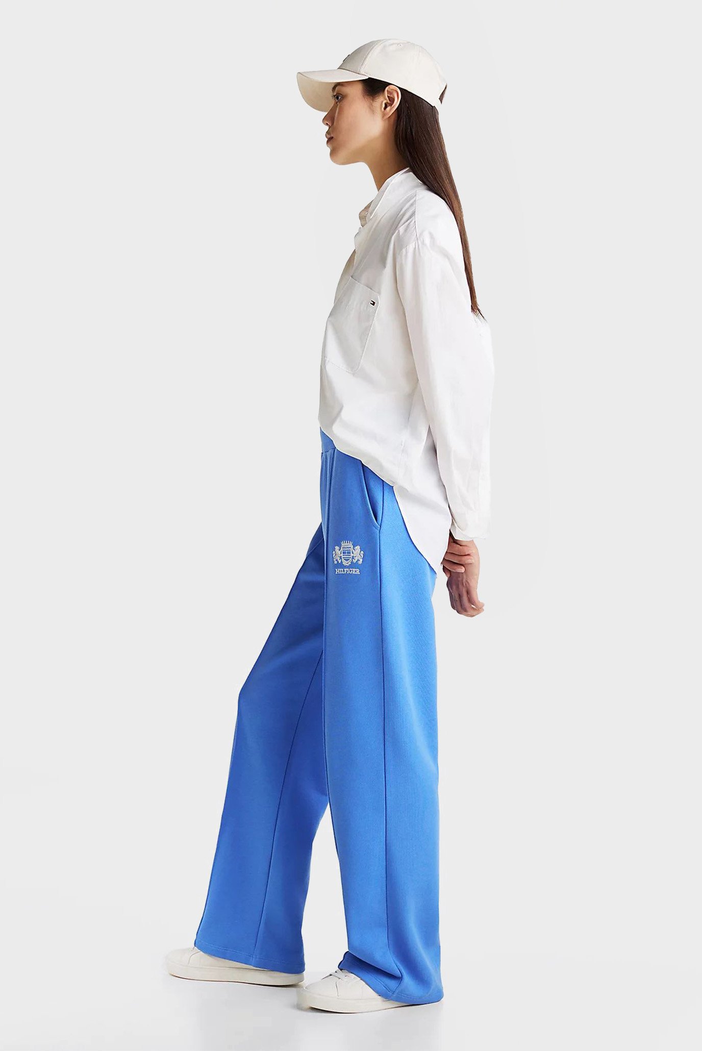 Женские голубые спортивные брюки VARSITY GRAPHIC STRAIGHT PANTTommy Hilfiger Женские голубые спортивные брюки VARSITY GRAPHIC STRAIGHT PANT 3