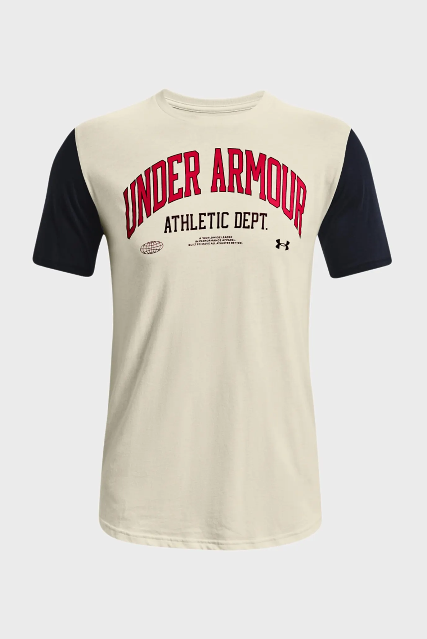 Мужская бежевая футболка UA ATH DEPT CLRBLK SS 5