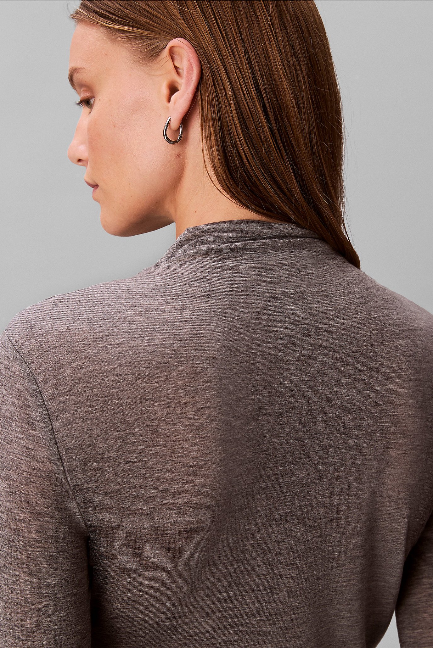 Гольф LS WOOL TENCEL MOCK NK TOP 3