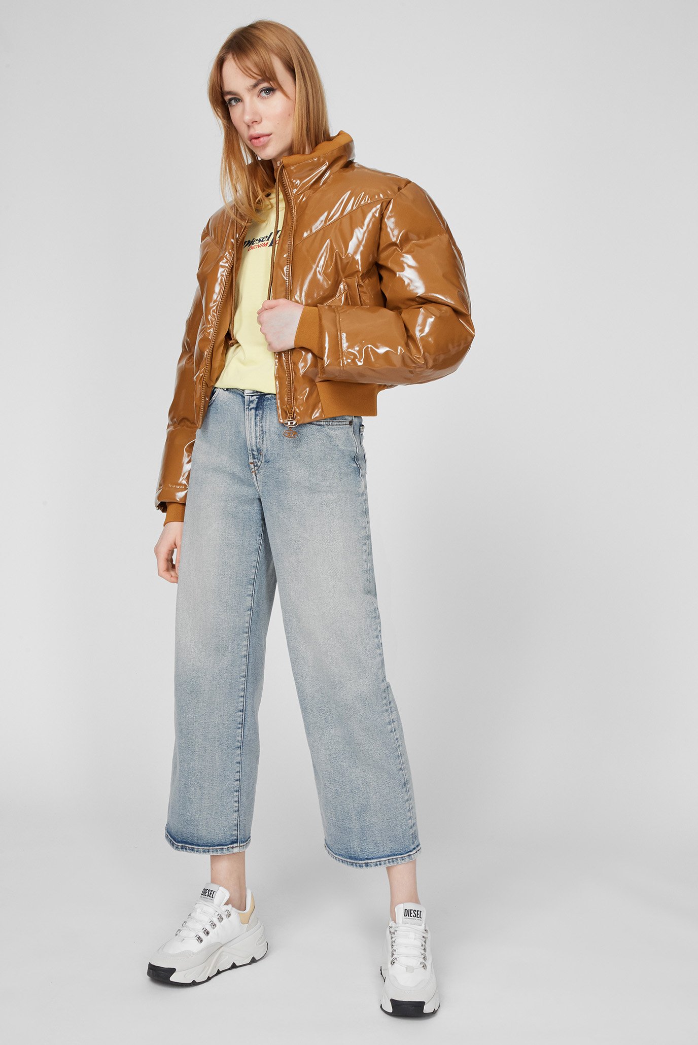 Женская желтая футболка T-REG-IND 2