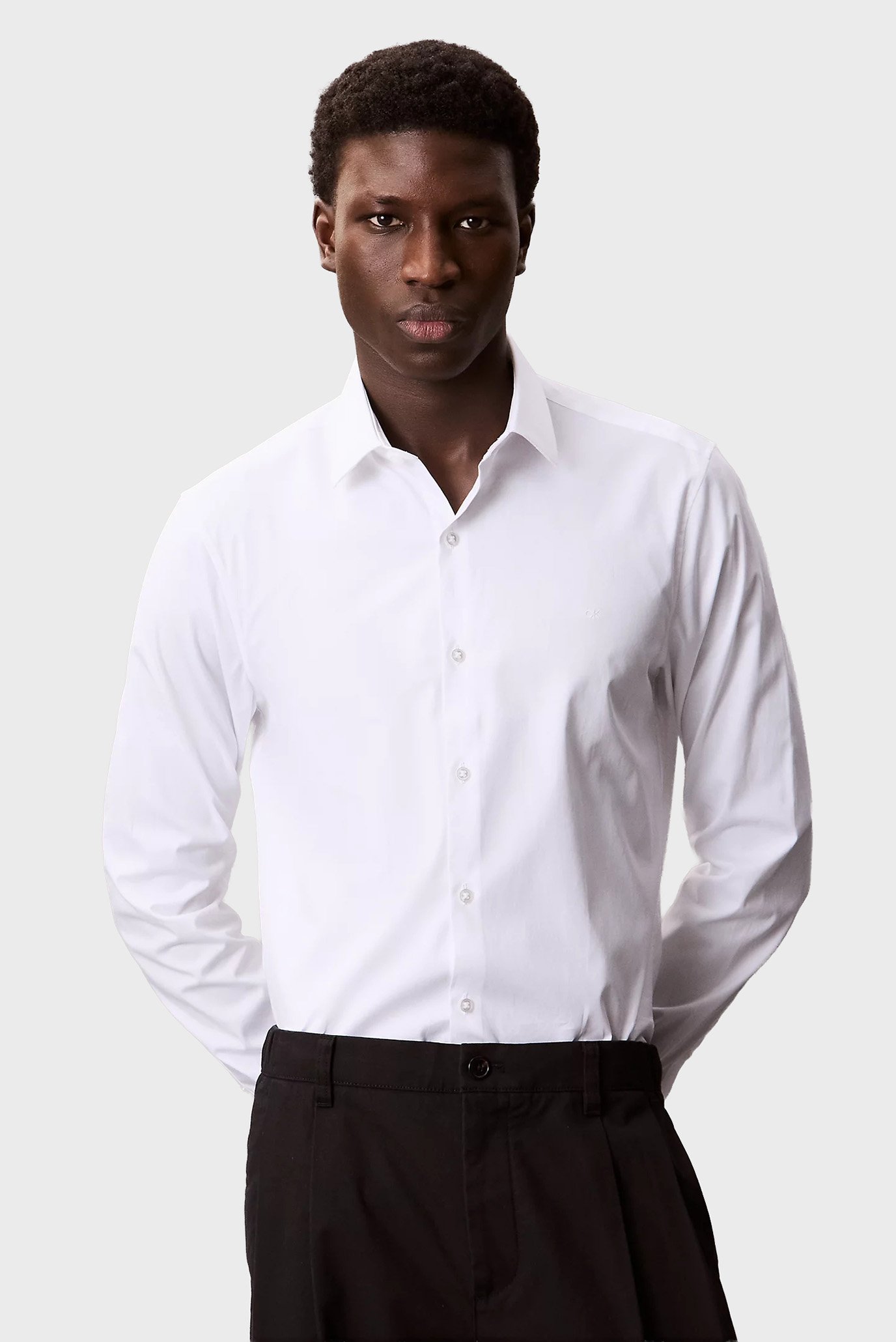 Рубашка SLIM ESNTL POPLIN NOS STR SLD 1