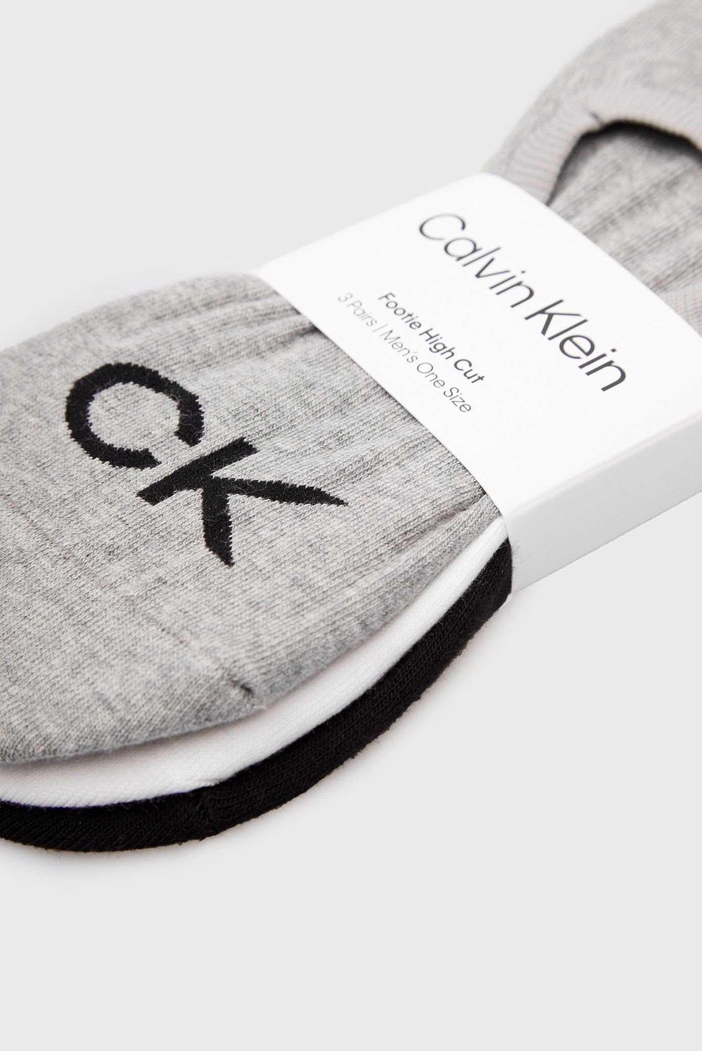 Следы CK MEN FOOTIE HIGH CUT 3P LOGO 2