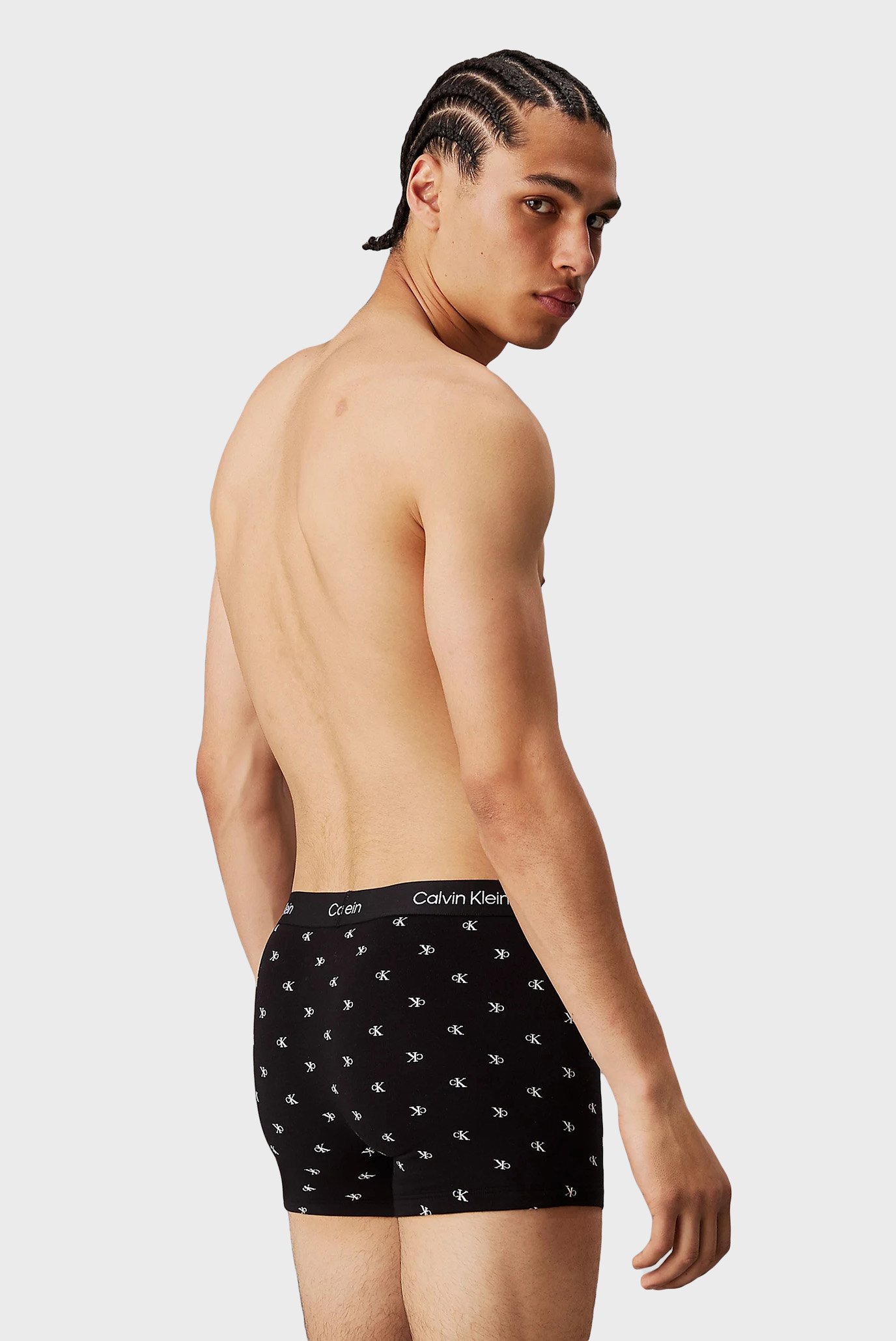 Мужские черные боксеры с узором TRUNK 3