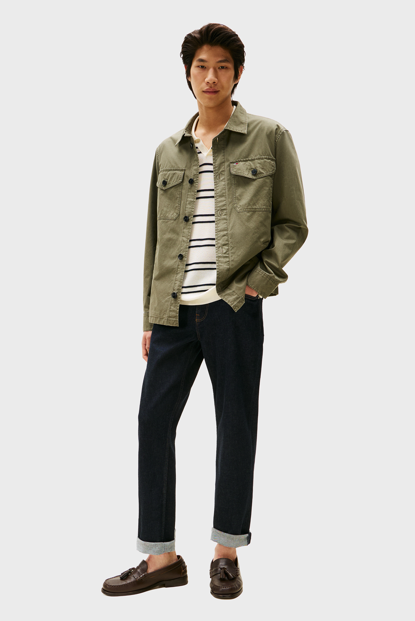 Куртка демисезонная/COTTON TWILL SHIRT JACKET 2