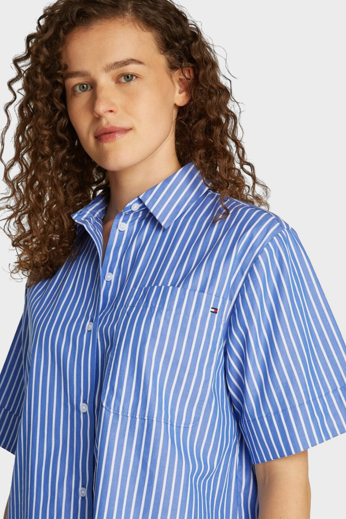 Рубашка с коротким рукавом POPLIN BOXY SHORT S S SHIRTTommy Hilfiger Рубашка с коротким рукавом POPLIN BOXY SHORT S S SHIRT 2