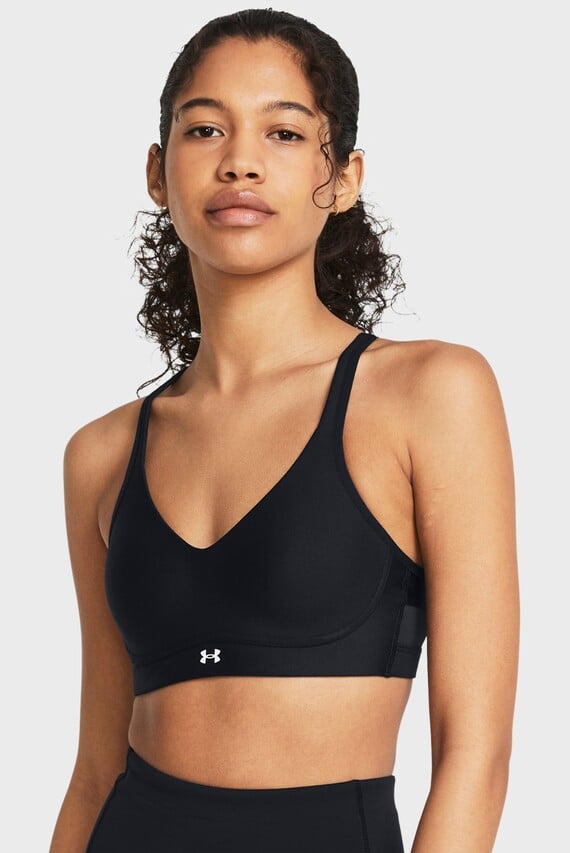 Женский черный топ UA Infinity Low 2.0Strap Bra