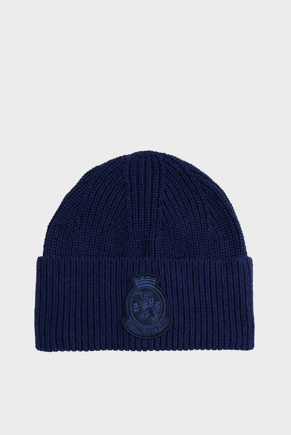 Шапка TH CREST WOOL BEANIE Tommy Hilfiger