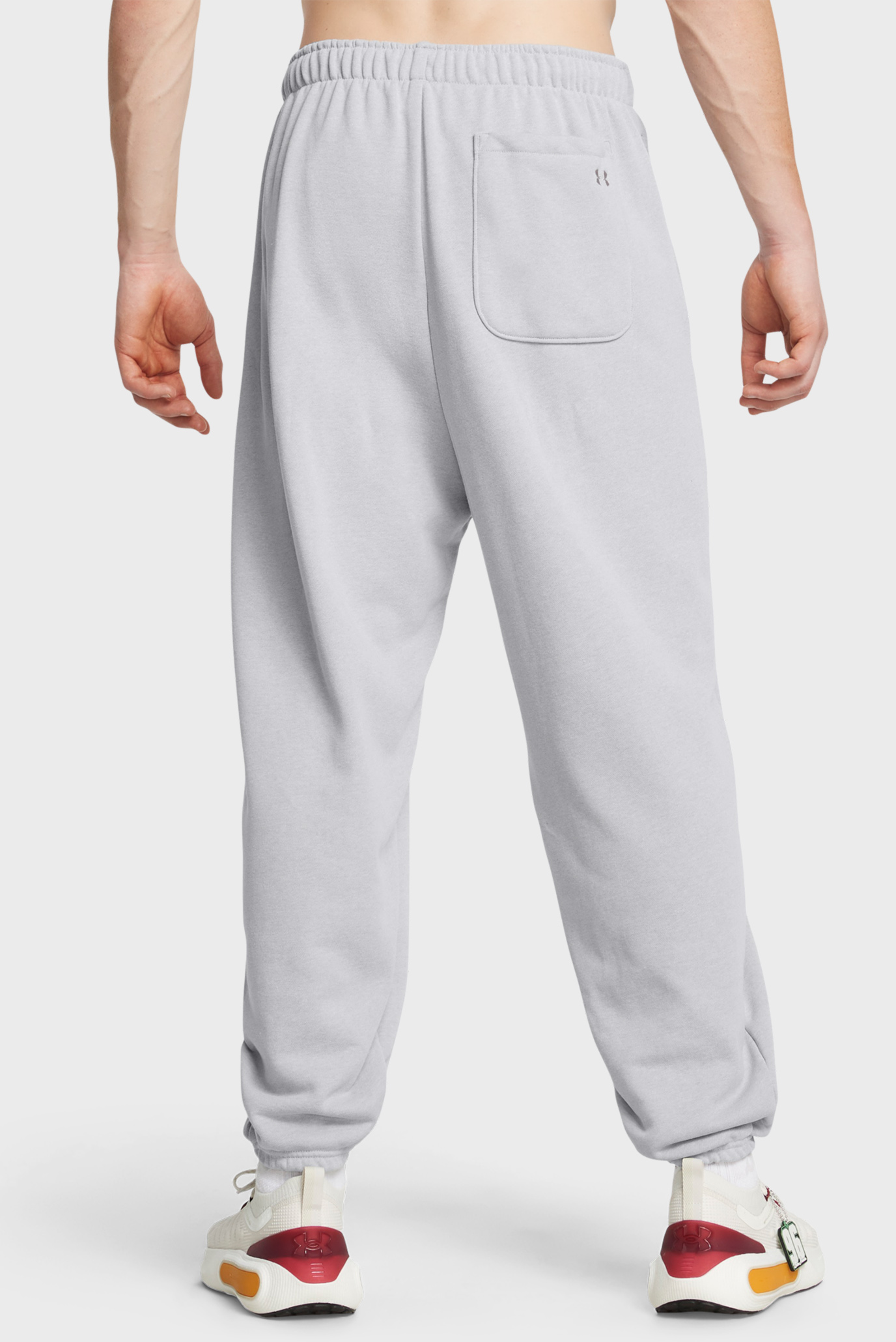 Мужские серые спортивные брюки UA Icon HWT Terry OS Pant 3