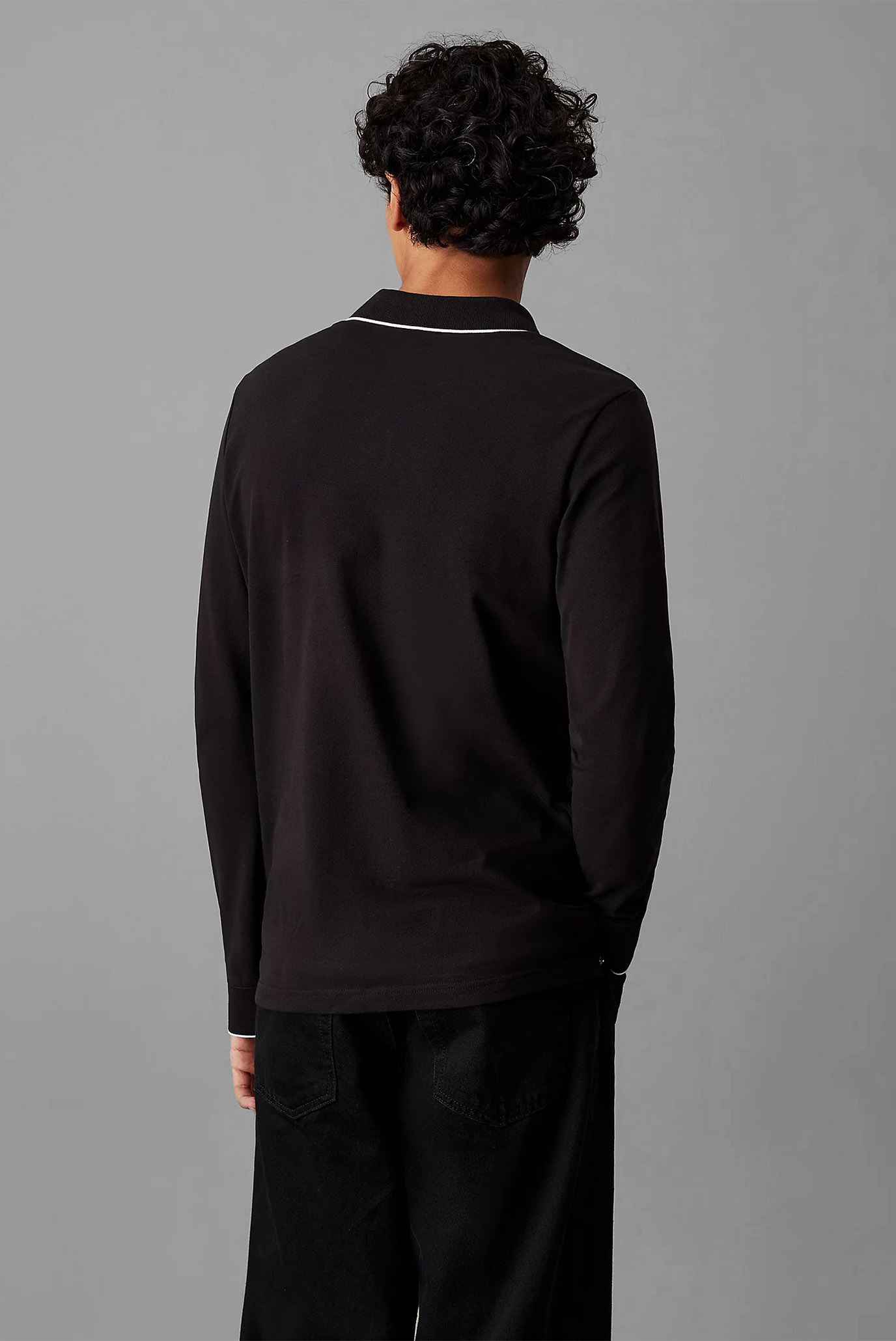 Поло с длинным рукавом STRETCH PIQUE TIPPING LS POLO 3