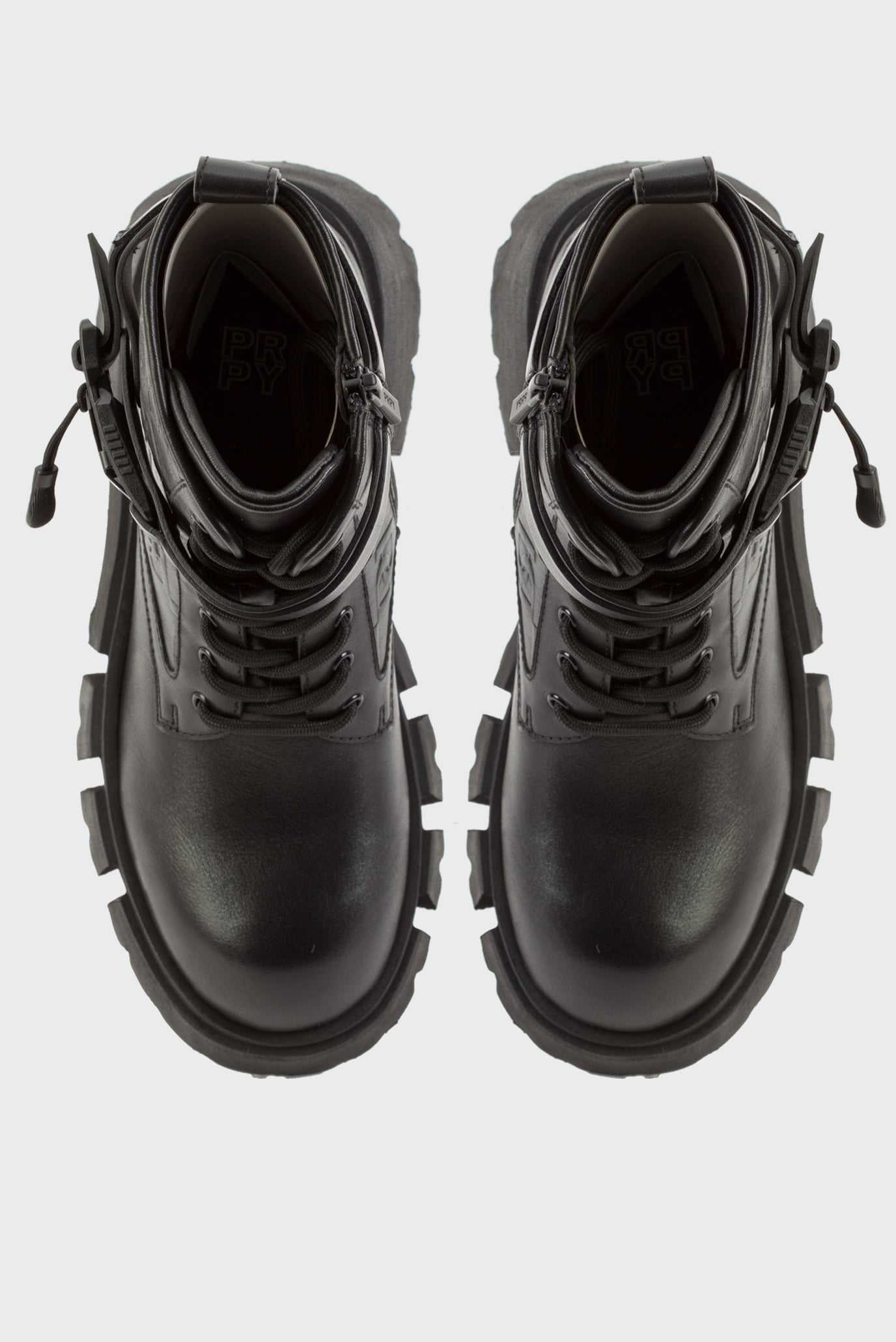 Женские черные кожаные ботинки Jonava 4