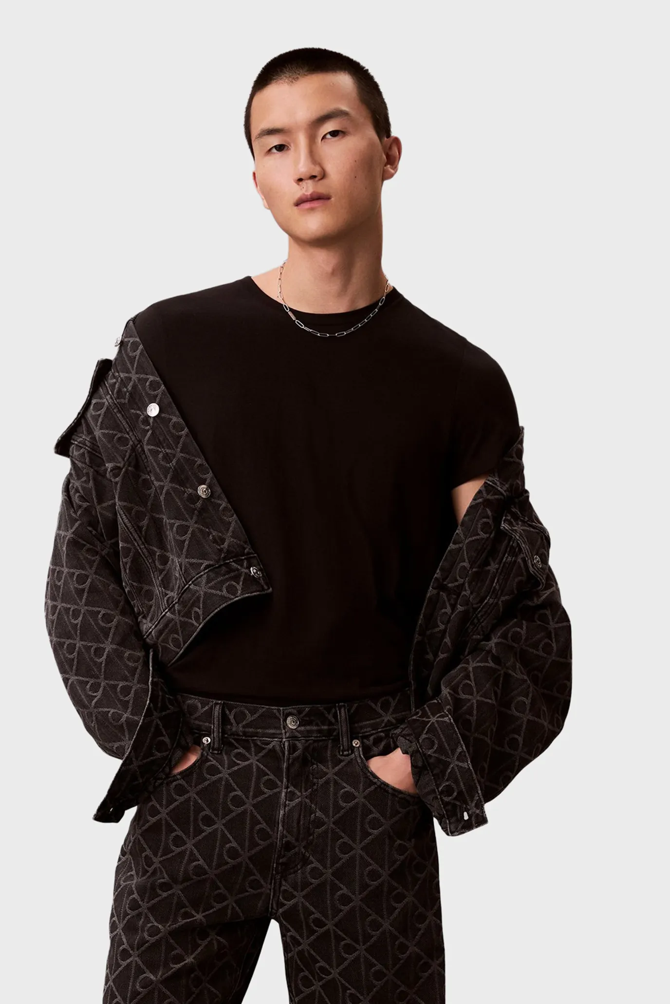 Куртка джинсовая 90S BLACK EMBLEM JACQUARD TRUCKE 1