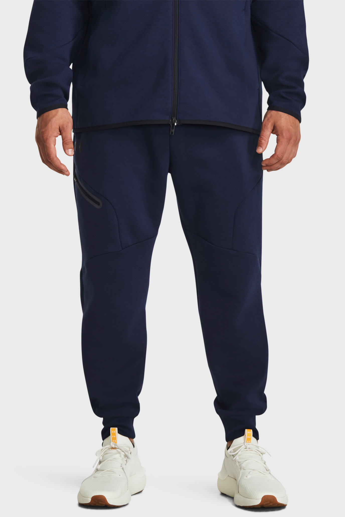 Мужские темно-синие спортивные брюки UA Unstoppable Flc Joggers 1