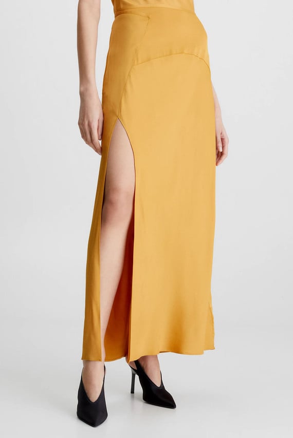 Юбка SATIN VISCOSE MAXI SKIRT